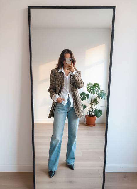 Chic Plaid Blazer for Women - Office and Everyday Style