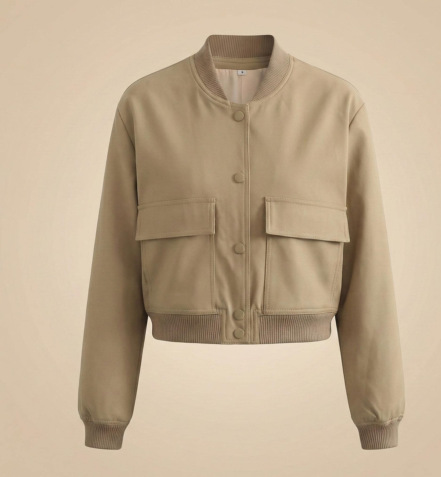 Minimalist Bomber Jacket | Korean Style Cargo Pocket Outerwear
