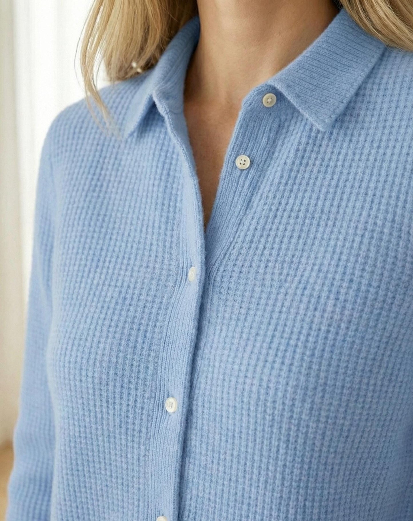 Womens Textured Knit Button-Down Cardigan | Soft Fall Sweater