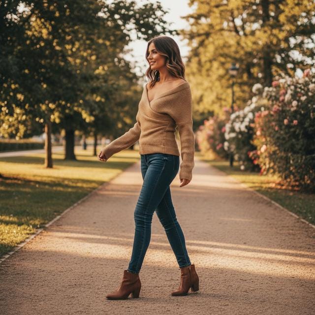 Off-Shoulder Knit Sweater: Cozy Cotton Cashmere (S-XL)